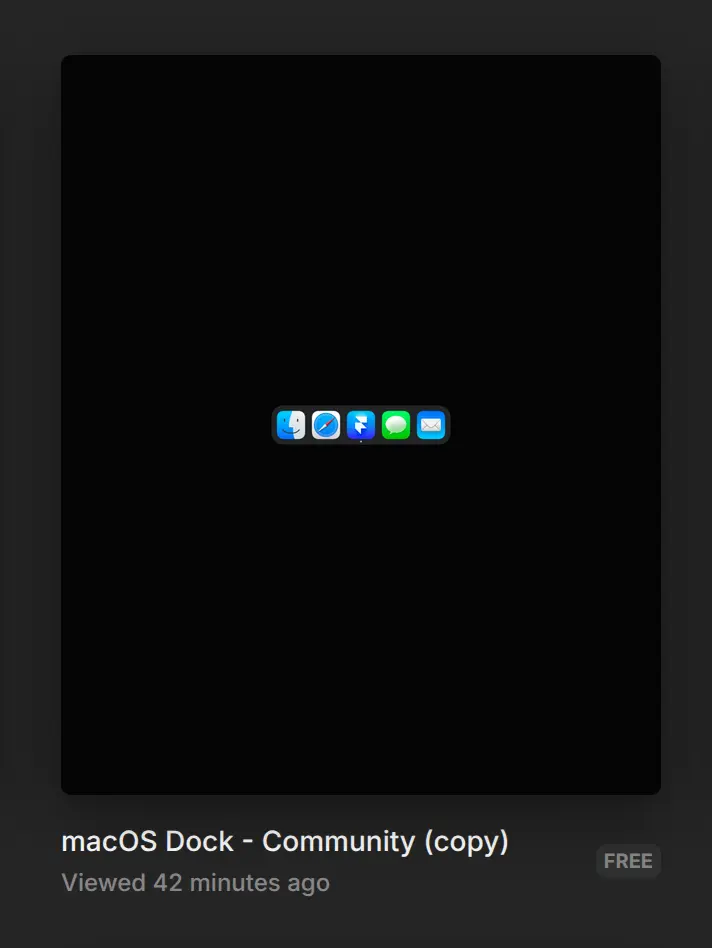 Framer dashboard project