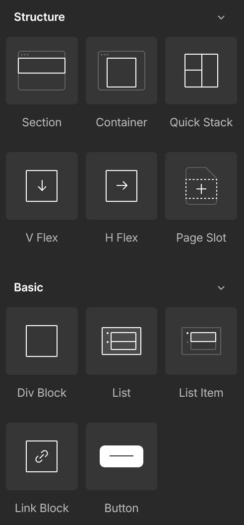 Webflow list icon