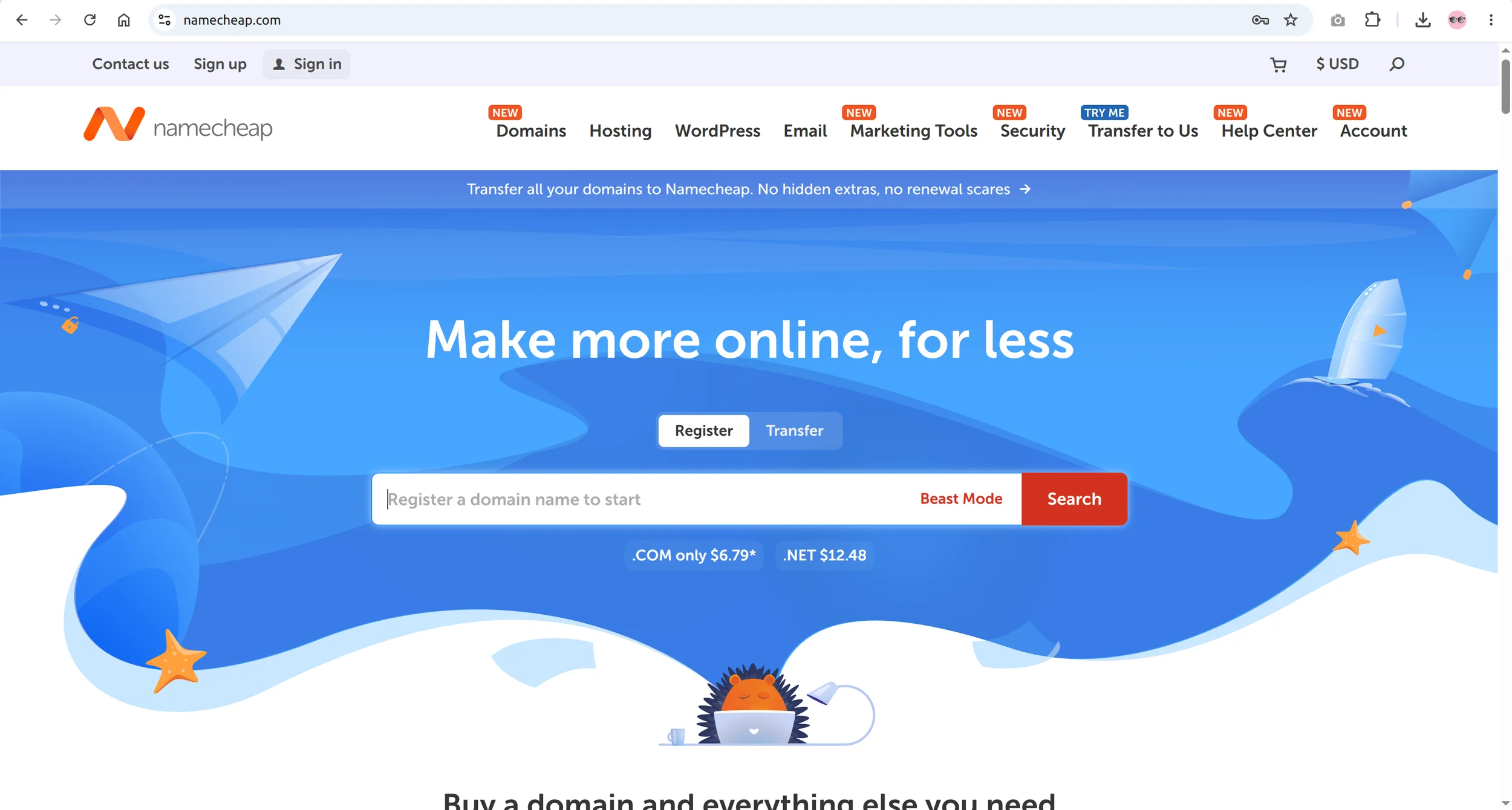 Namecheap DNS setup step 1