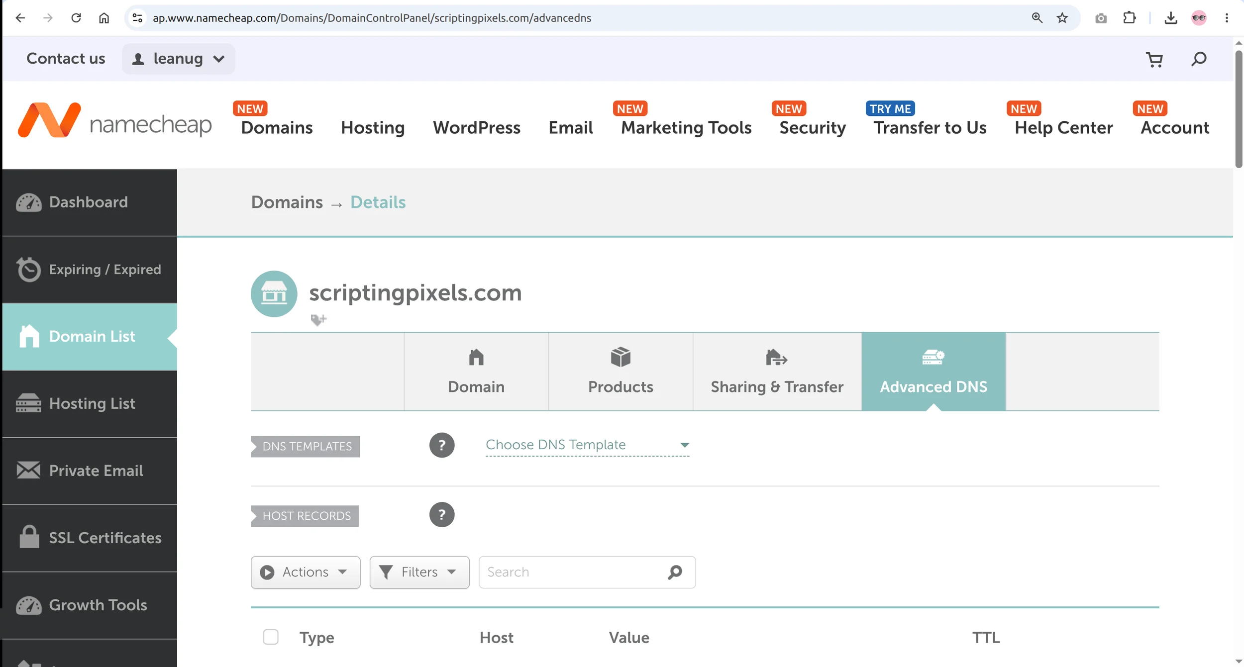Namecheap DNS setup step 3
